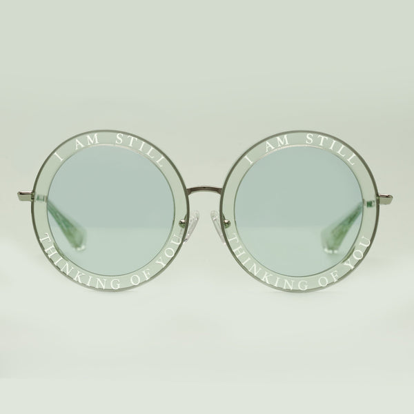 Honey Trap | Green | Fun Retro circle sunglasses
