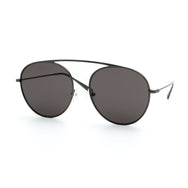 4AM black aviator sunglasses - tinted black flat lenses