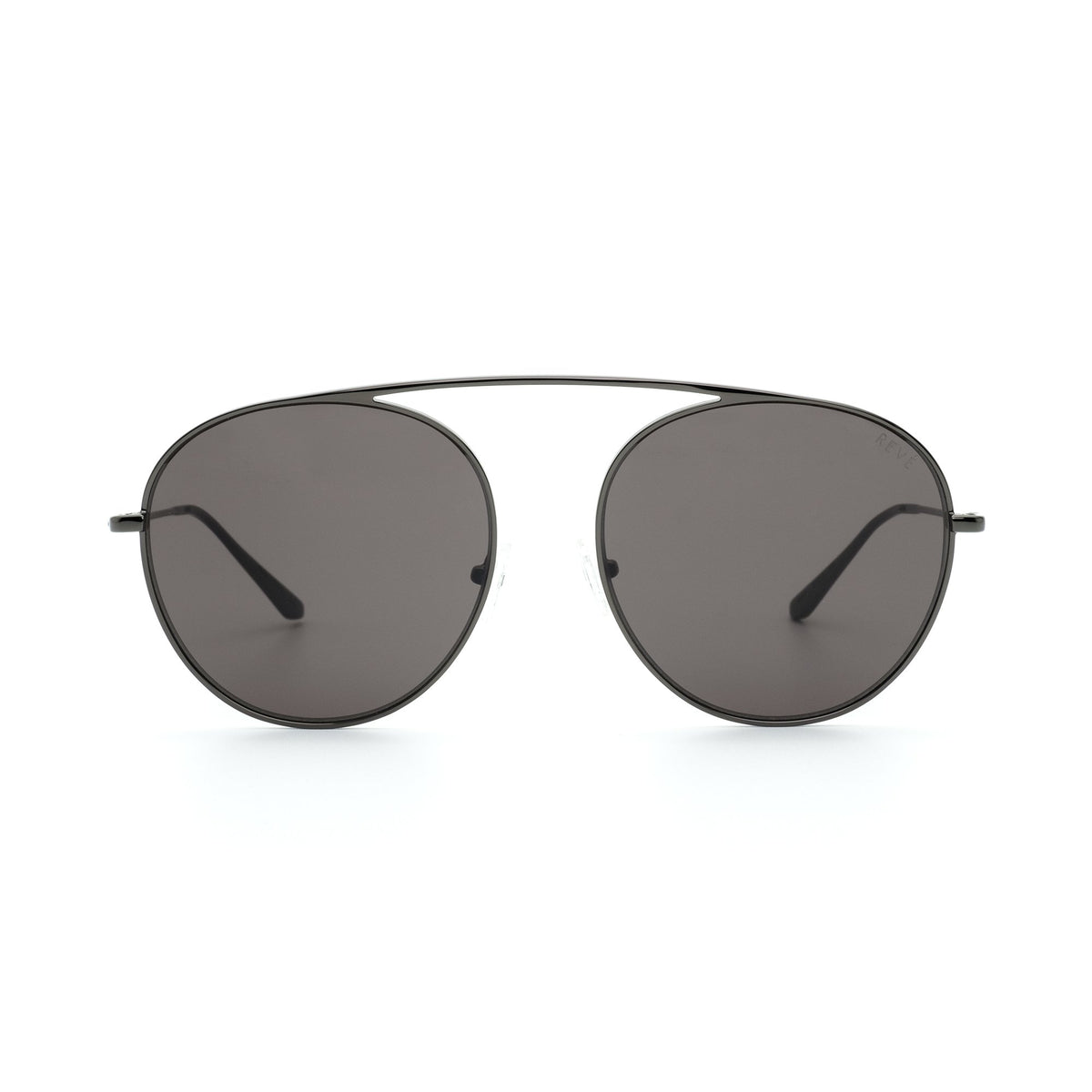 4AM black aviator sunglasses - tinted black flat lenses