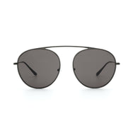 4AM black aviator sunglasses - tinted black flat lenses