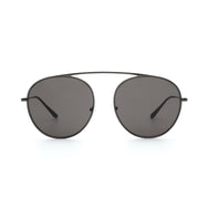 4AM black aviator sunglasses - tinted black flat lenses