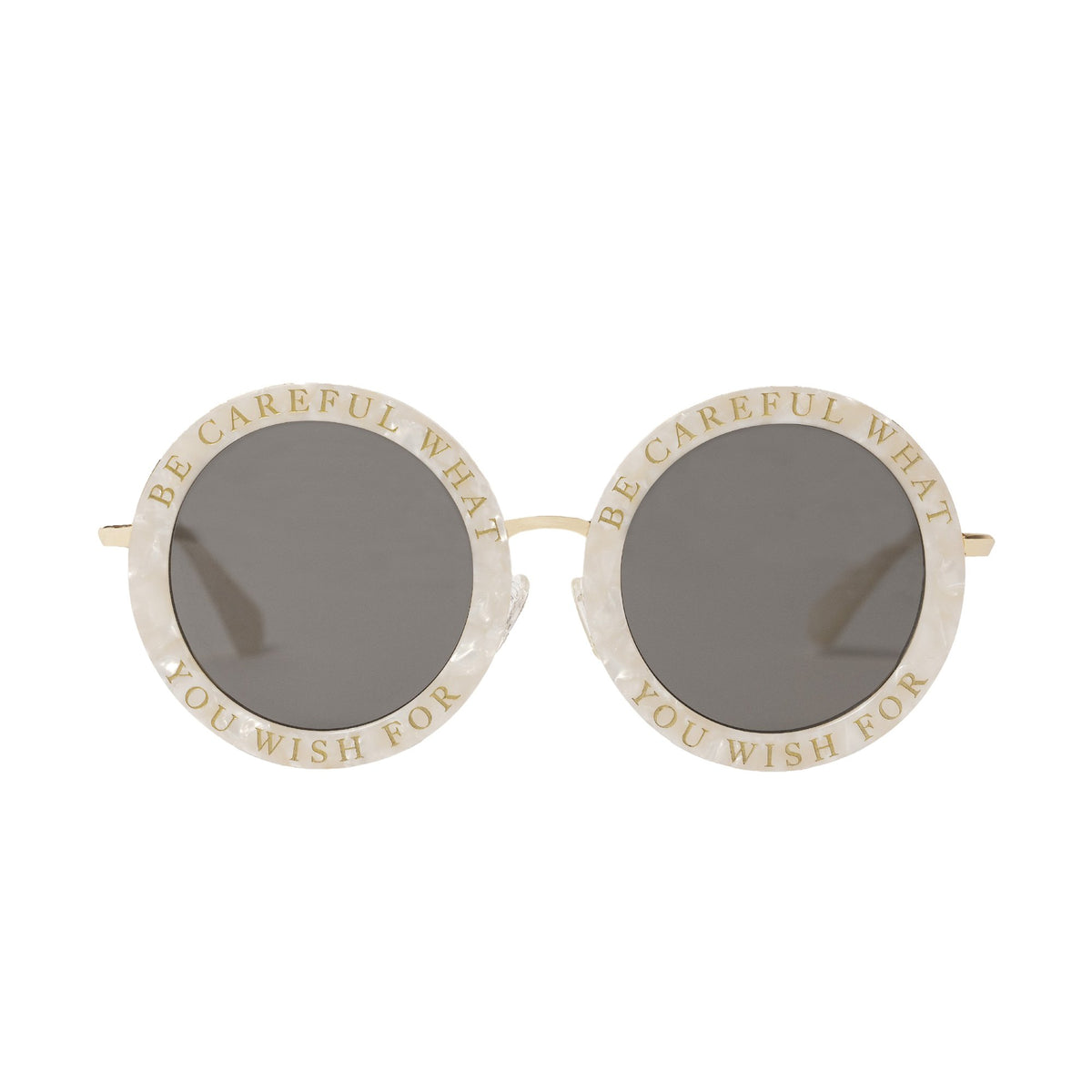 Honey Trap | Seashell | Fun Retro circle sunglasses