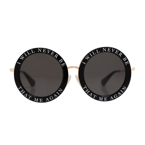 Honey Trap | Black | Fun Retro circle sunglasses