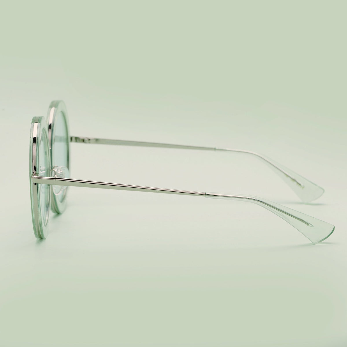 Honey Trap | Green | Fun Retro circle sunglasses