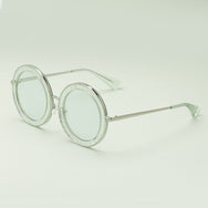 Honey Trap | Green | Fun Retro circle sunglasses