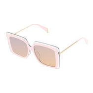 Couldn't Care Less | Nude Pink Oversize Square sunglasses | Boyish | REVE by RENE