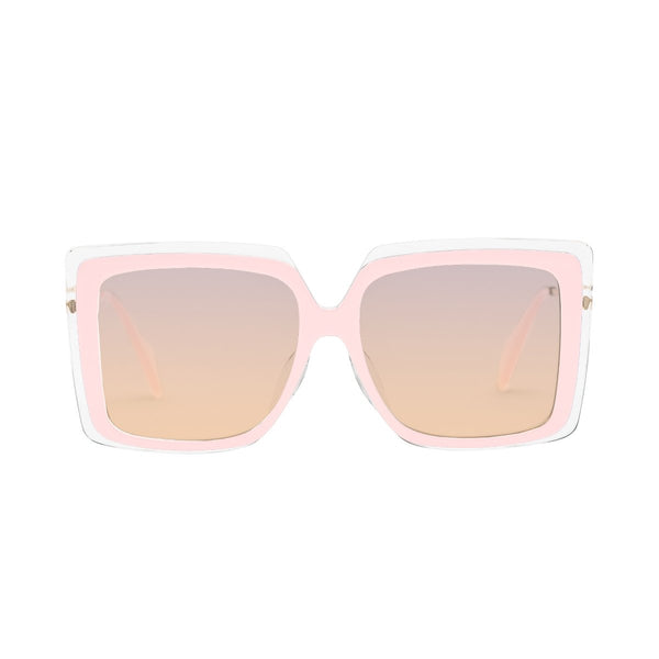Couldn't Care Less | Nude Pink Oversize Square sunglasses | Boyish | REVÉ by RENÉ
