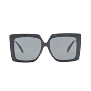 Couldn't Care Less | Shiny Black Oversize Square sunglasses | Boyish | REVÉ by RENÉ