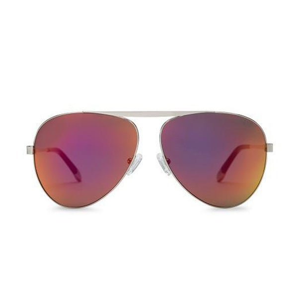 WISH YOU WERE HERE | BIKINI PINK aviator sunglasses with mirrored lenses