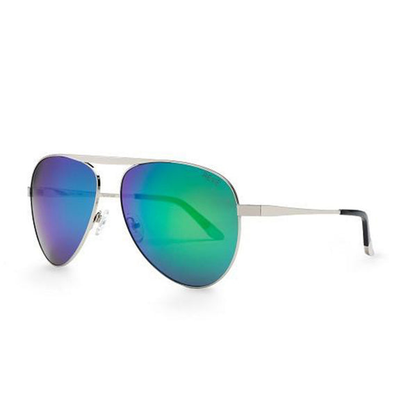WISH YOU WERE HERE | GREEN ENVY aviator sunglasses with mirrored lenses