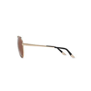 WISH YOU WERE HERE | CHAMPAGNE TAN aviator sunglasses with mirrored lenses